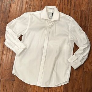 Boys Husky White Dress Shirt